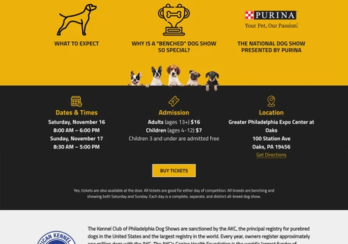 Project with National Dog Show
