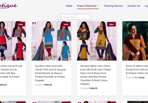 Nisha Boutiques - Online Clothing Store