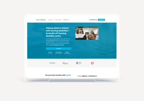 Education Website: Design + Writing + SEO Research