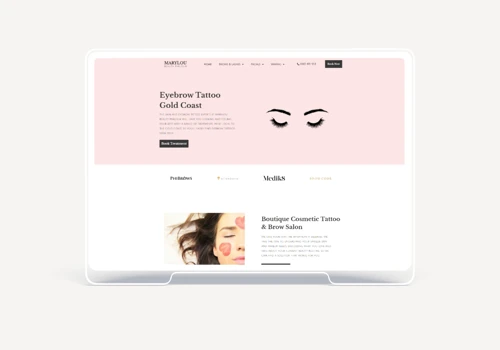 Beauty Salon Website: Design + Writing + Strategy