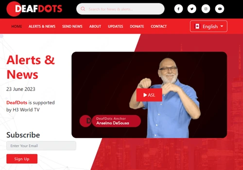 News Portal for the deaf peoples