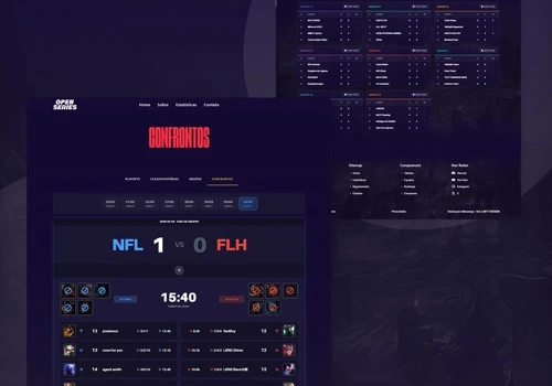 Open Series | Tournament Website with Live Results