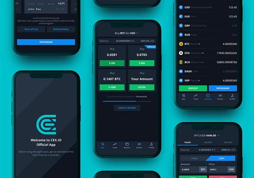 Mobile Application Design for Crypto Exchange