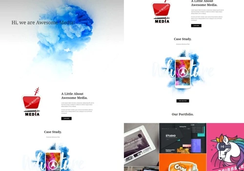 Awesome Media website development
