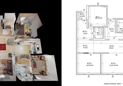 Matterport (point cloud) to AutoCAD .dwg 2D Floorplan