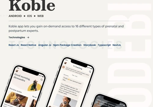 Mother and Child care mobile and web applications