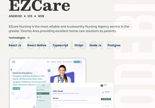 Staff and nursing management app and dashboard
