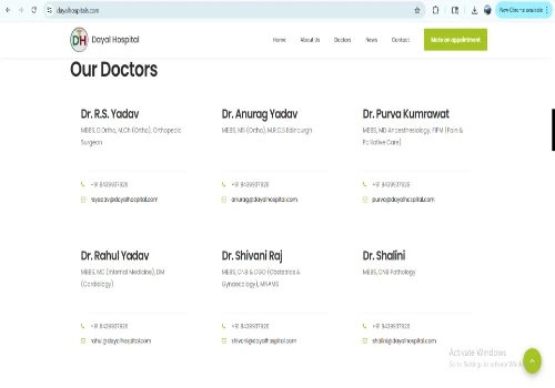 Website & Digital Presence for Dayal Hospital