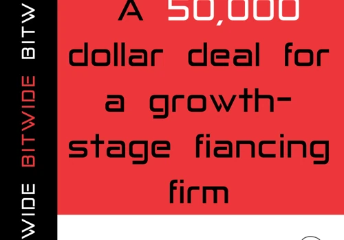 A 50,000 dollar deal for a small company