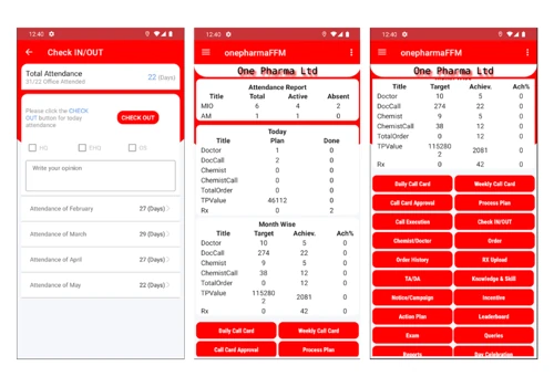 Field Force Management System - Mobile App