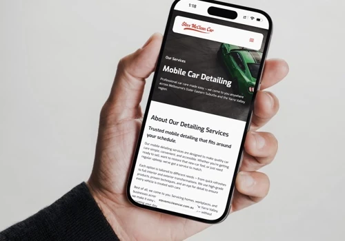 Steve McClean Car Detailing Website