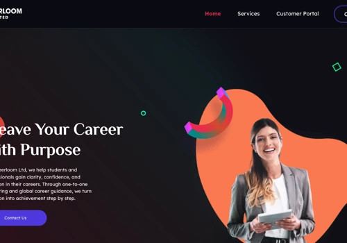 CareerLoom - Career Coaching Website Design
