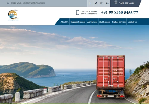 Logistics Website Designing