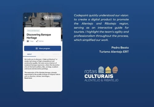 Interactive pocket guide of cultural routes