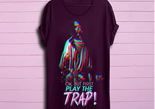 T-shirt Design - Play the trap
