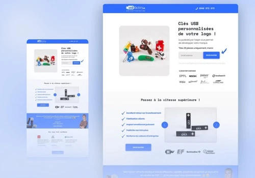 Consumer Product Landing Page