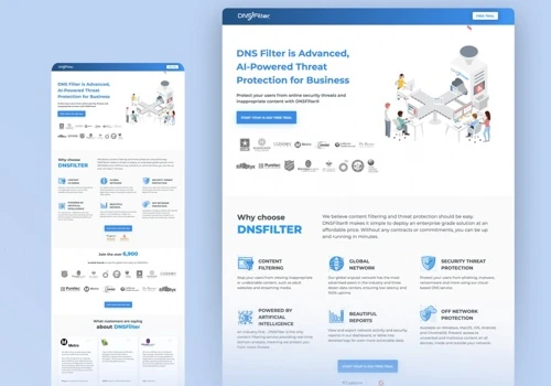 Cybersecurity SAAS Landing Page