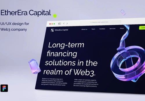 UI/UX design for Web3 Fintech company