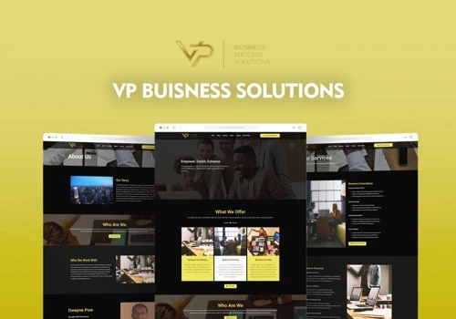 Revamping VP Business Solutions' Website