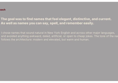 Naming a New York High-Rise