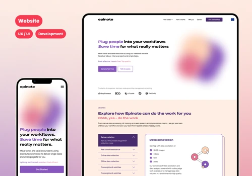 Epinote website