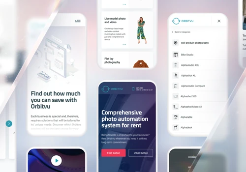B2B lead generation website for Orbitvu