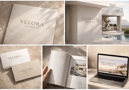 Luxury real estate brand system for Marbella