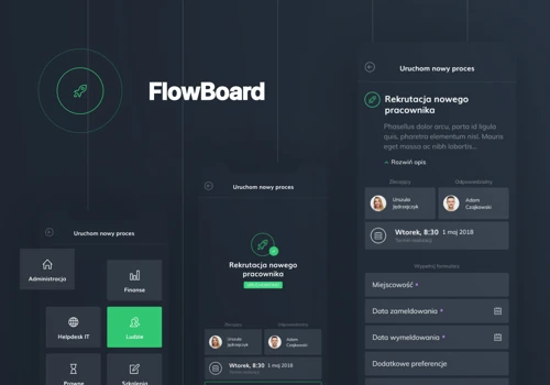 Flowboard - mobile app for automating repetitive tasks in company