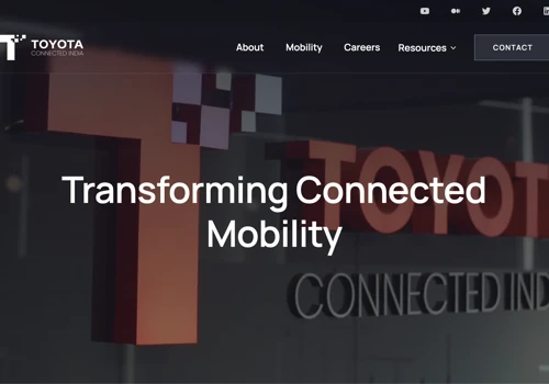 Toyota Connected India - Website
