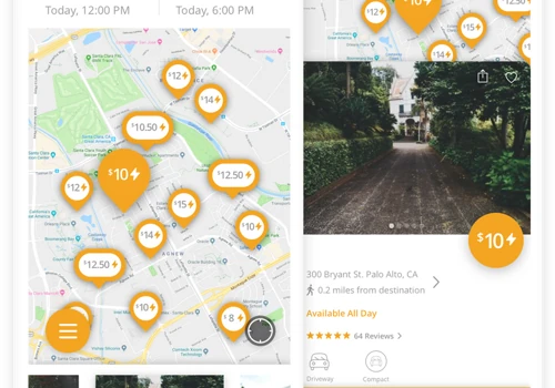 App UX Design - Pied Parker
