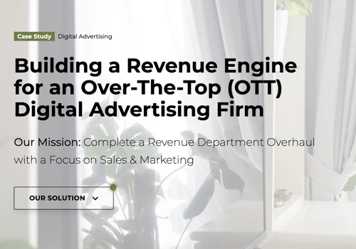 Advertising Industry: Revenue Dept. Overhaul