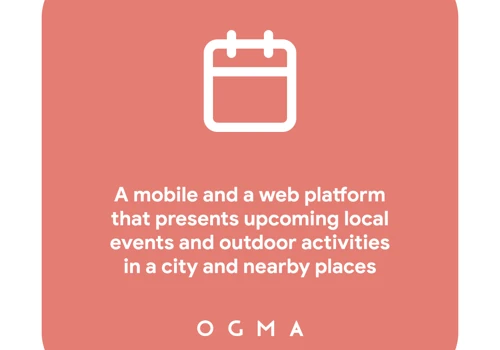 Local events app and web platform