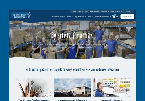 MidSouth Ceramics: WooCommerce Revamp