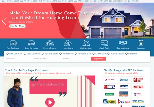LoanOnMind Fintech Startup