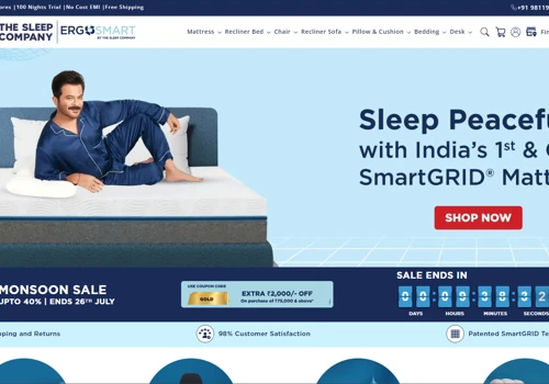 The Sleep Company: Shopify Plus Store Development