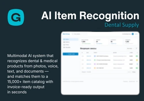 AI Item Recognition for Dental Supply