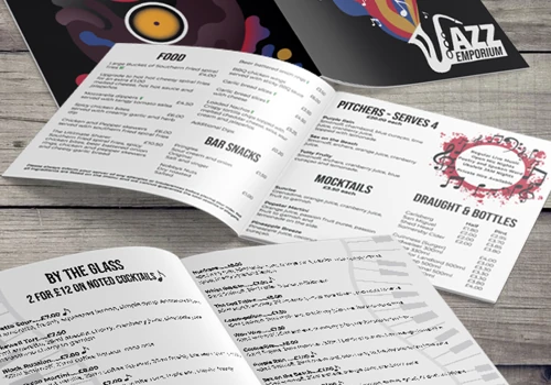 Jazz Emporium Menu
