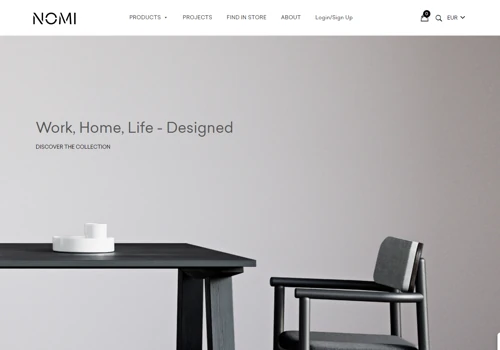 E-Commerce Web App with 3D-rendering custom furniture builder