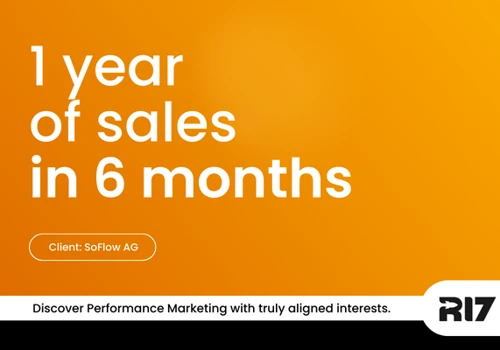 1 year of sales in 6 months