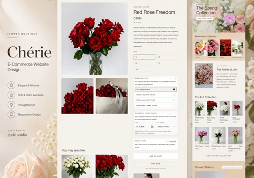 Cherie Flowers - Editorial e-commerce
