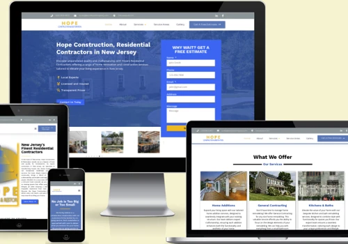 Hope Construction Website Redesign