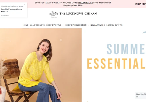 It's a ecommerce developed on shopify for clothing