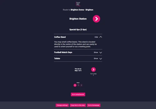 Know Your Way app