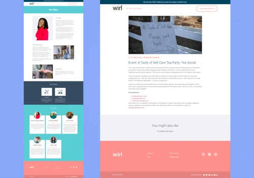 Wirl Care - Transfer Figma layout to Elementor