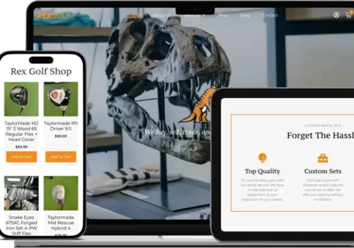 Golf Shop Website Redesign