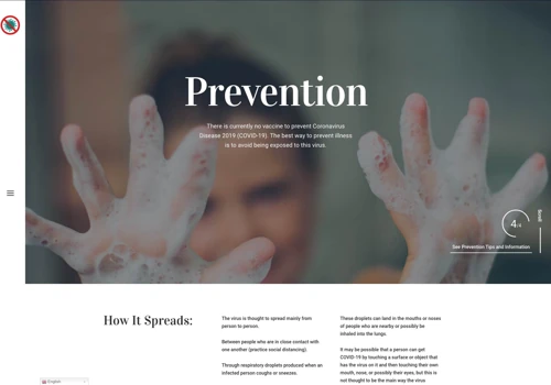 Help Slow COVID-19: Public Health Microsite