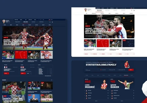 Croatian Footbal Federation, Web Design