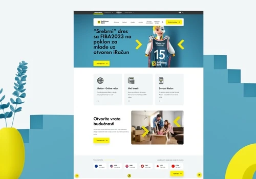 Raiffeisen Bank Serbia - Stanovništvo, Web Design