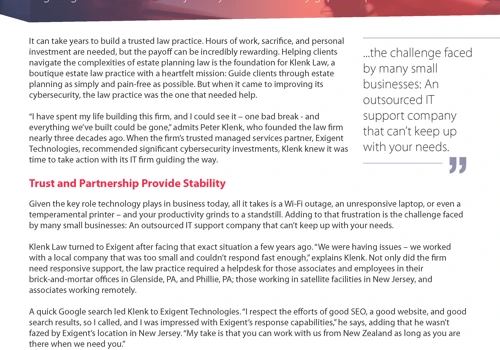 Legal Practice Confident of Cybersecurity with MSP