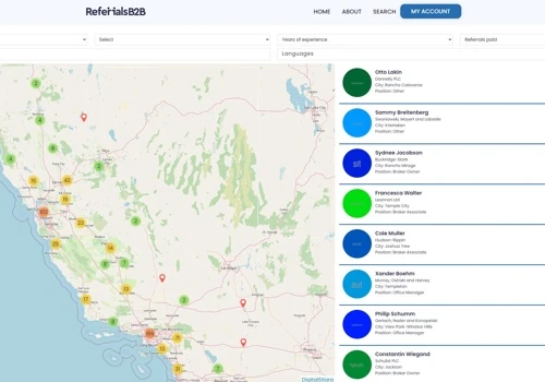 Interactive directory web application